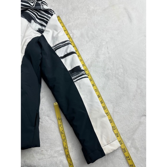 Body Glove Womens Ski Snowboard Jacket White Black Gray Print Hooded Size M - Picture 10 of 12